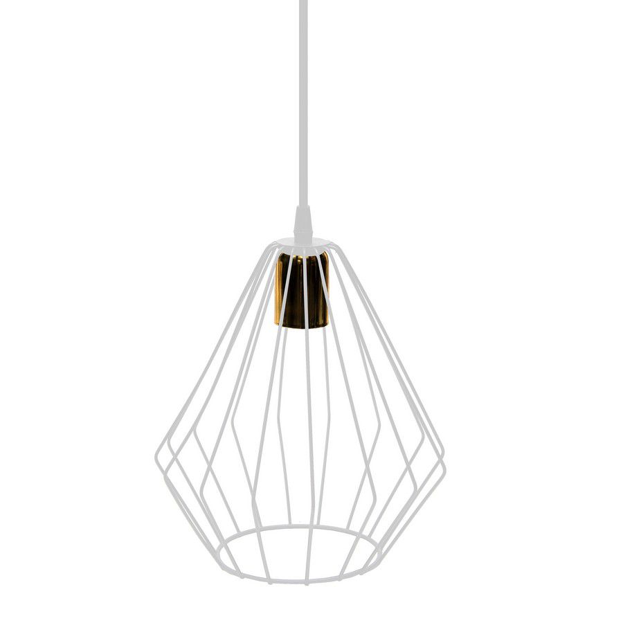 LAMPARA COLGAR GEOMETRICA C/BLANCO METAL LMP1031-1
