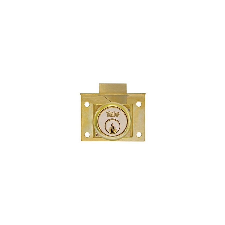 CERRADURA PARA GAVETA LATONADA 22MM YALE 5151
