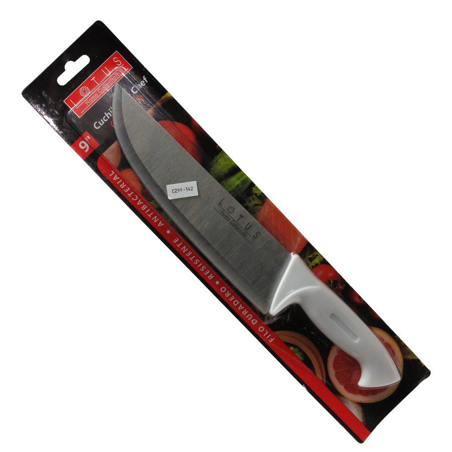 CUCHILLO CHEF ACERO INOX 9 PULG 190G KN1-064