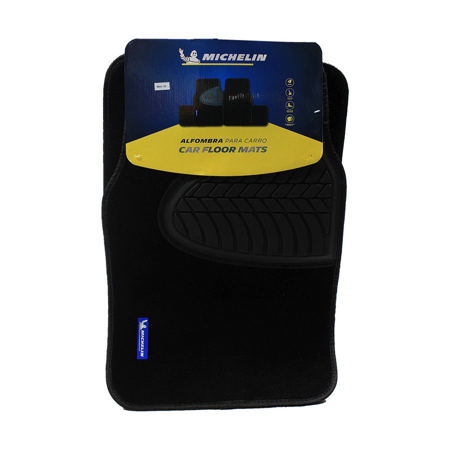 ALFOMBRA TELA 4 PZS GRIS ML-5000-G