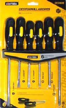 DESARMADOR ERGONOMICO JGO. 6 PZ DED608