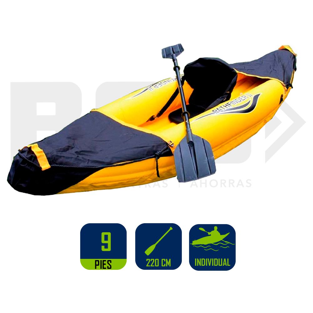 KAYAK ECOLOGY PATHFINDER II PRO INDIVIDUAL CON REMOS 13305