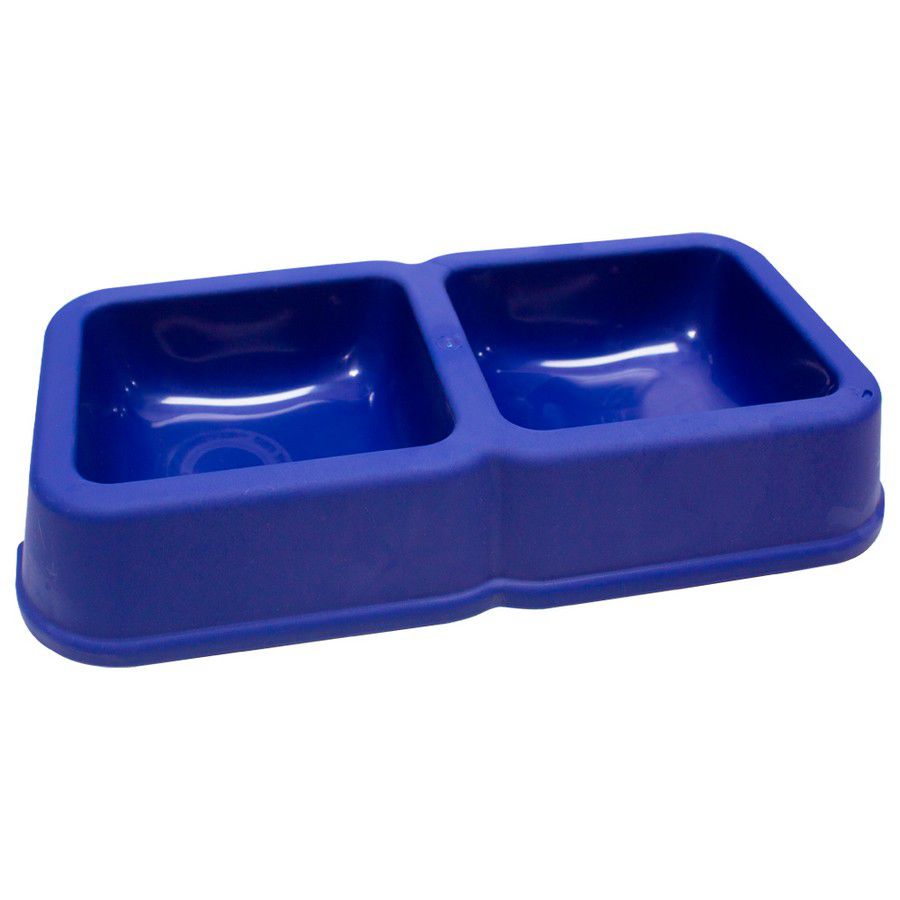 PLATO DOBLE PARA MASCOTAS 27X16X5CMS AP-D024-016
