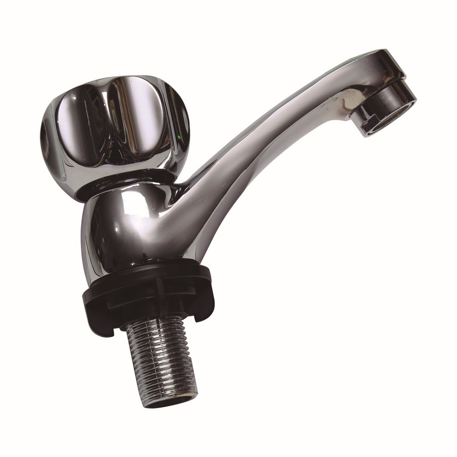 LLAVE PARA LAVABO SENCILLA POMO CROMADO VIKINGO AT-317/BFZ