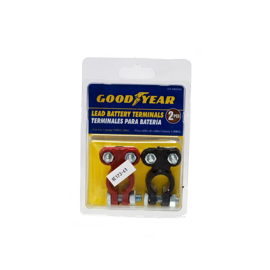 TERMINAL P/BATERIA GOODYEAR 991-GY1905918  ROJO/NEGRO (PAR)