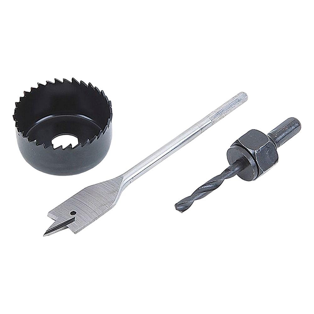 BROCA JGOS 3 PZAS PARA CERRADURA PUERTA METAL HSAW003