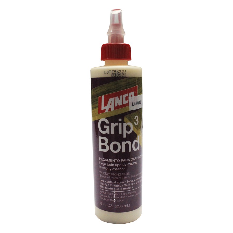 PEGAMENTO PARA  CARPINTERIA GRIP BOND 3 - 8OZ. LANCO