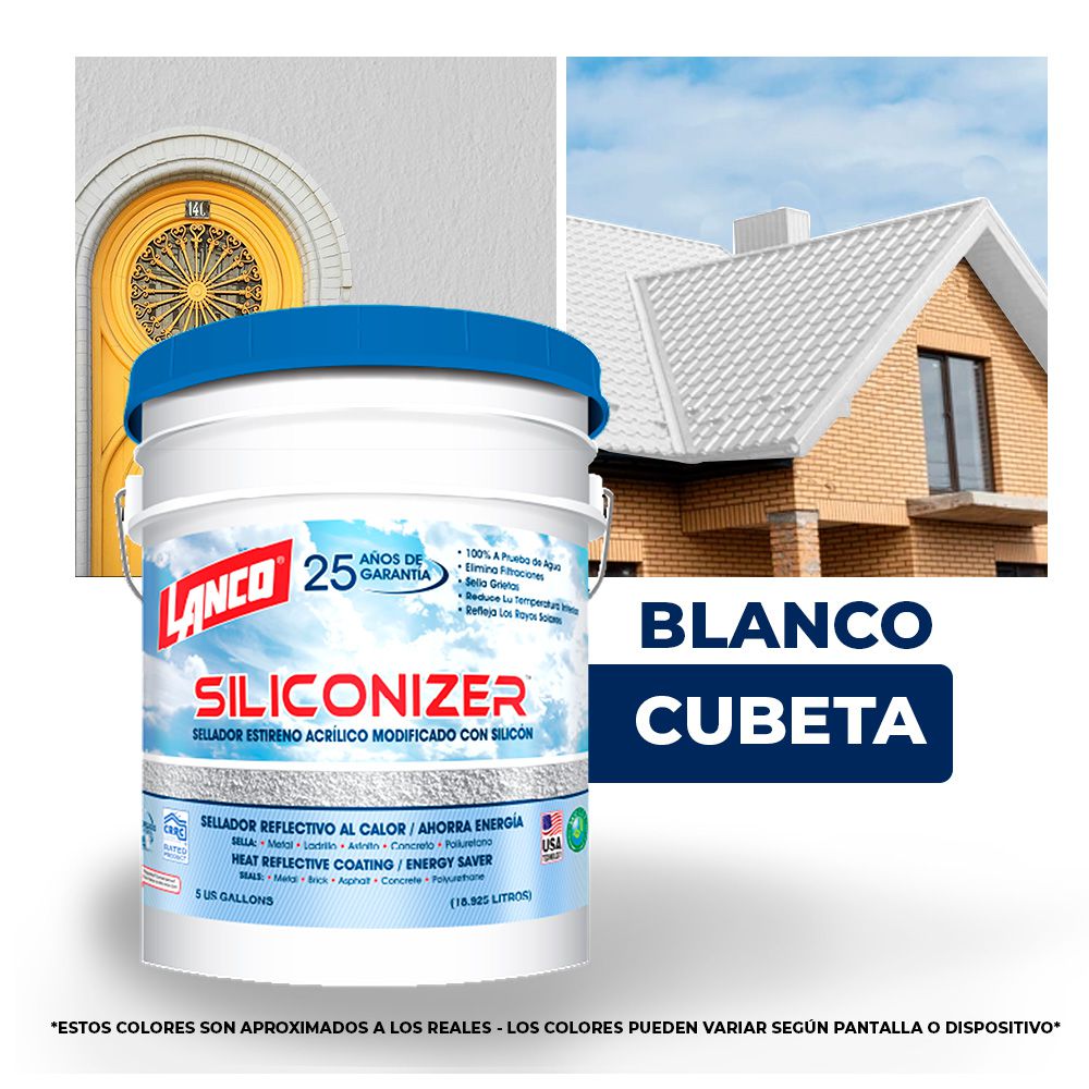 IMPERMEABILIZANTE SILICONIZER BLANCO CUBETA LANCO RC-200-2