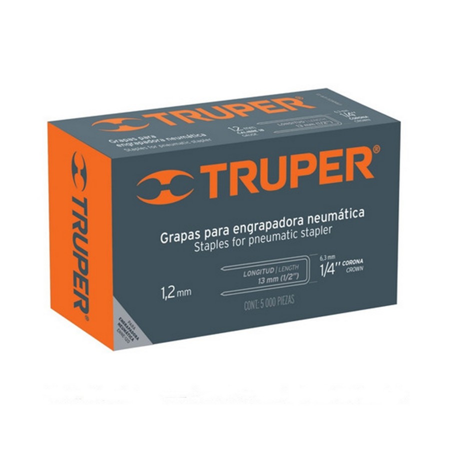 GRAPA PARA ENGRAP. NEUMAT. CALIBRE 18 1 PULG. (5000 PCS) TRUPER 18274