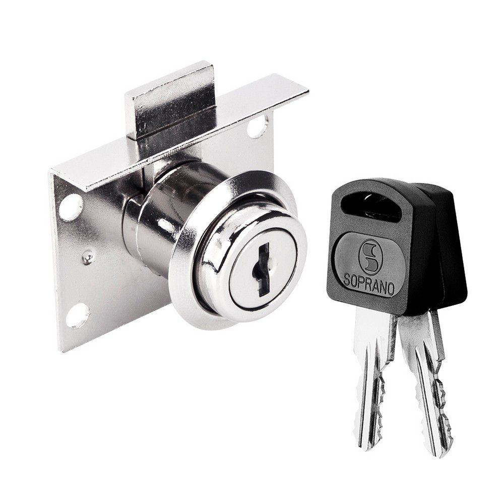 CERRADURA P/MUEB. SOPRANO CROMO 6502-0802-01