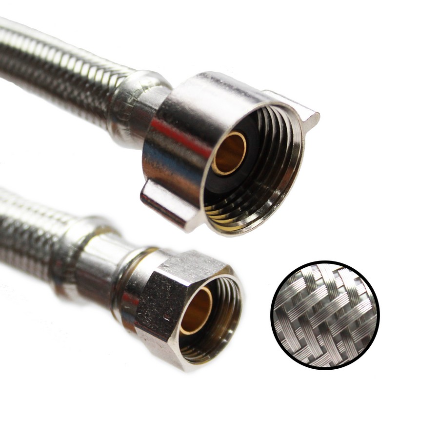 TUBO ABASTO FLEXIBLE EASTMAN INOX. P/INODORO 7/8 X 3/8 X 20 PULG 48090