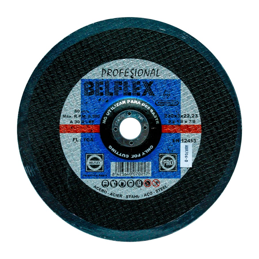 DISCO ABRAT. P/MET. 3.0mm X 9 PULG  012303034