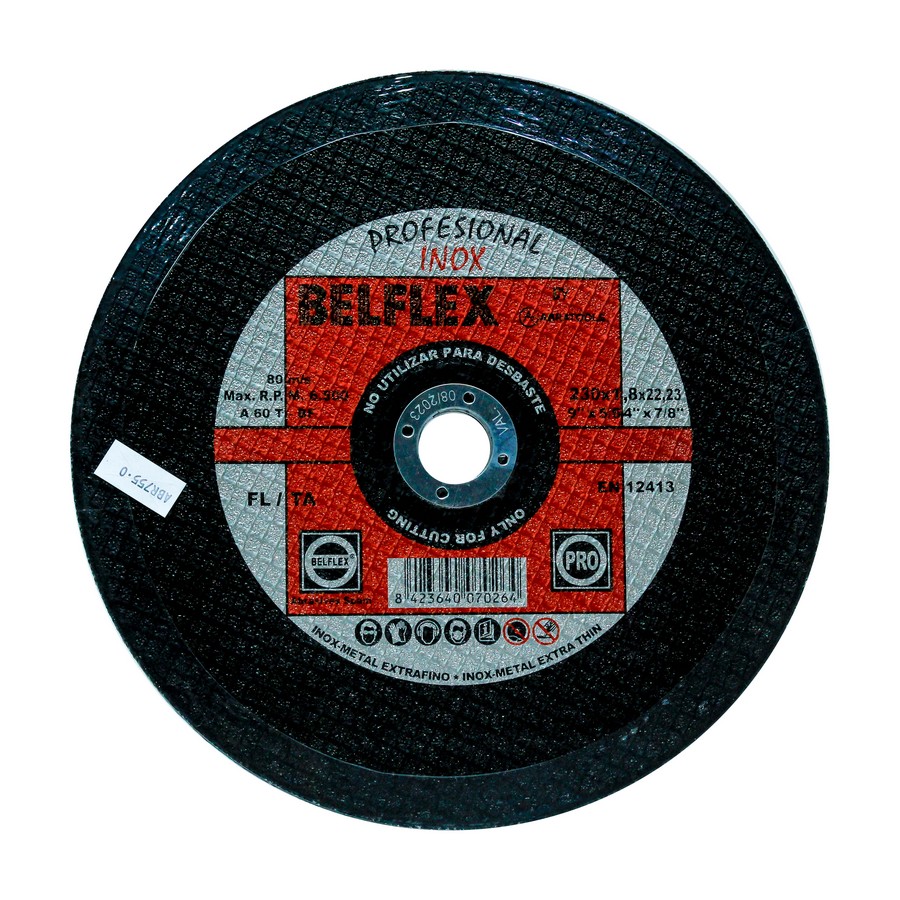 DISCO ABRAT. P/MET. 1.9mm X 9 PULG  012301833