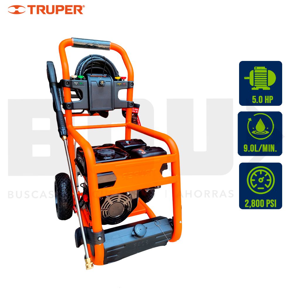 LAVADORA PRESION GASOLINA 2,800PSI 5HP 2.3GPM TRUPER 12908/TC5204/103983