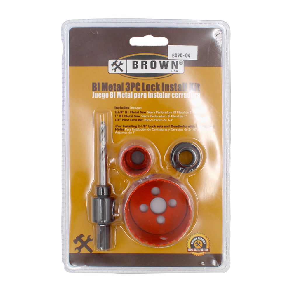 BROCA JGOS  BI-METAL 4 PZAS PARA CERRADURA HSAW004