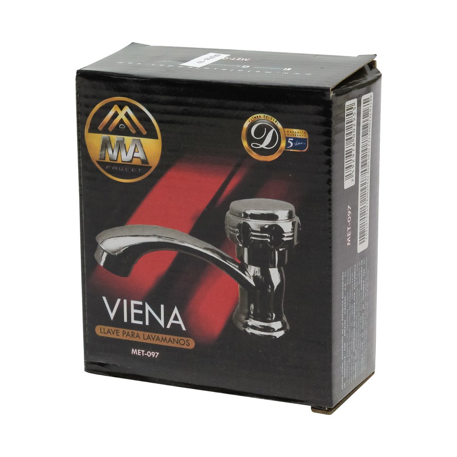 LLAVE LAVABO SENCILLA METAL VIENA MET-097