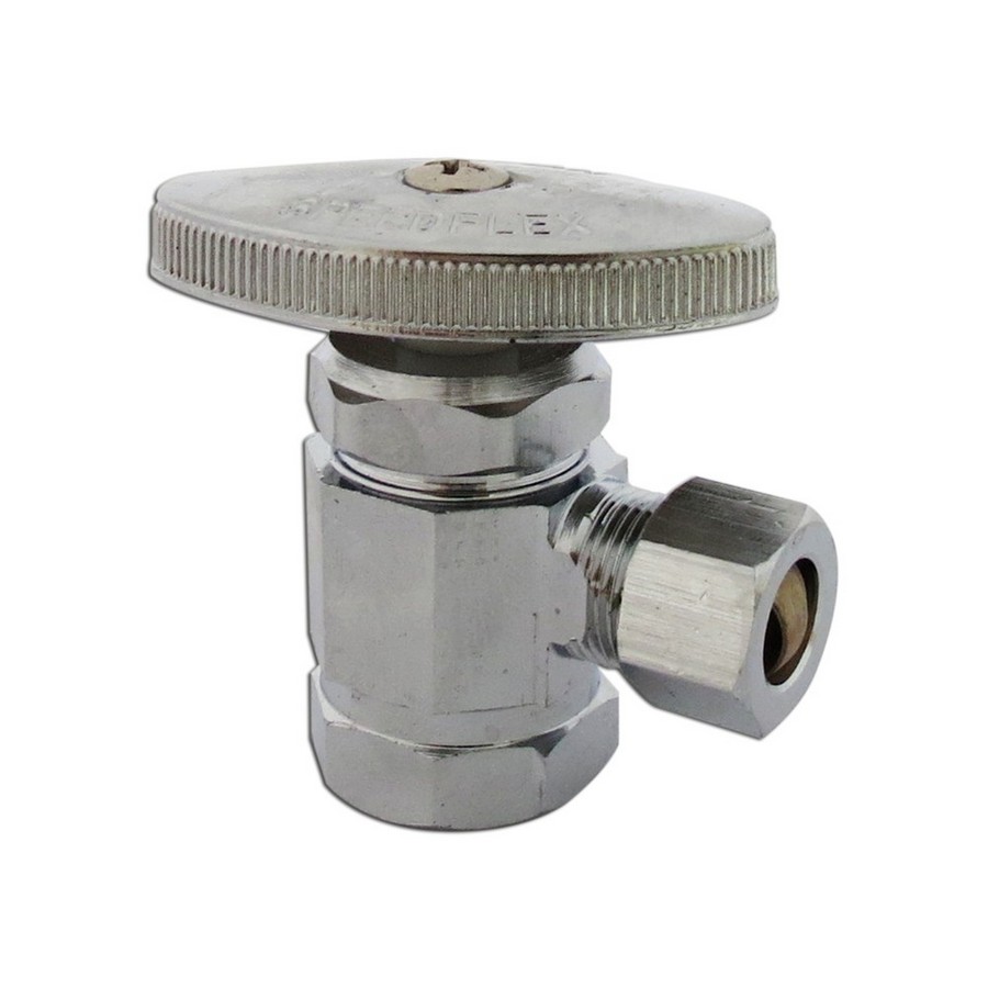 VALVULA CONTROL PARED ANGULO 1/2 X 3/8 PLG. VIKINGO AT-065/SPC-539