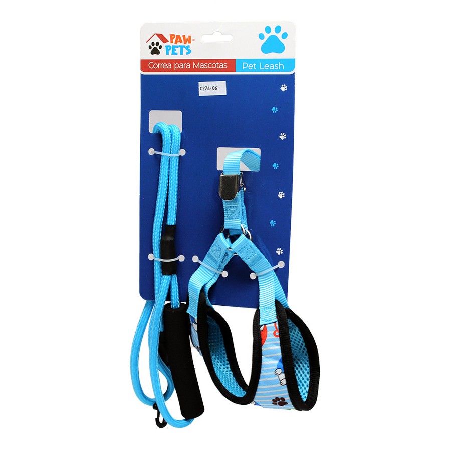 CORREA-PECHERA PARA PERRO 1.5X120CM PAW-1041