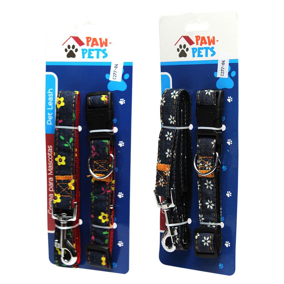 COLLAR + CORREA  PARA  MASCOTA PAW-1036