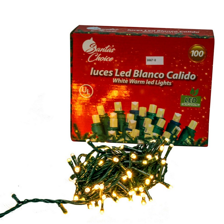 GUIA NAVIDEÑAS LED AMARILLA 100L-SC-BC-1