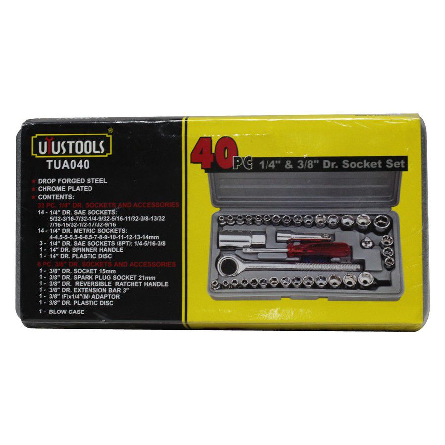 CUBO 40 PZS. 3/8 COMBINADO 50303/HM-1471/TUA040/7ST-XL2024