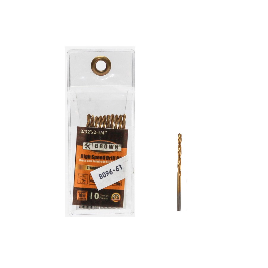 BROCA P/HIERRO 3/32 TITANIO ALTA VELOC. BR206