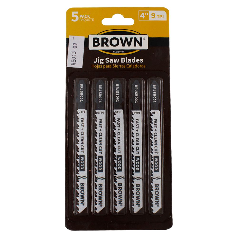 REPUESTOS CALADORA MADERA 4 PULG-9D-5PCS BRJSB001