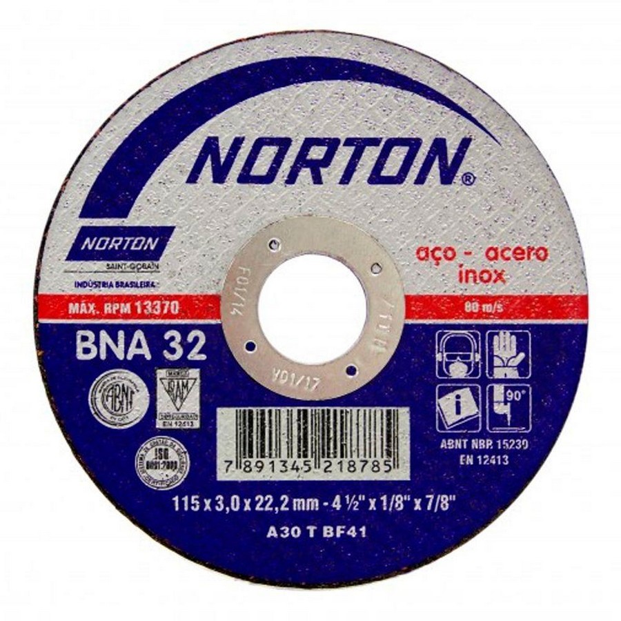DISCO P/METAL NORTON T41  4 1/2 X 3.0 - 1/8 BNA32