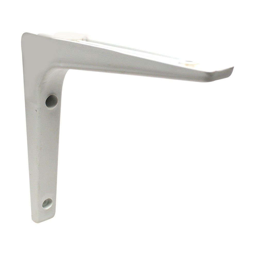 SOPORTE P/ESTANTE PLASTICO 7 PULG X 7 PULG BLANCO (UNIDAD)