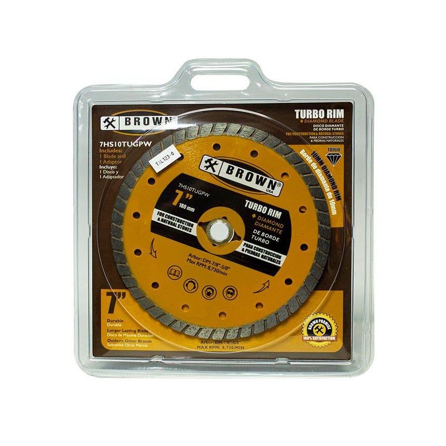 DISCO DIAMANTE 7 1/4 PULG HUMEDO (TURBO)