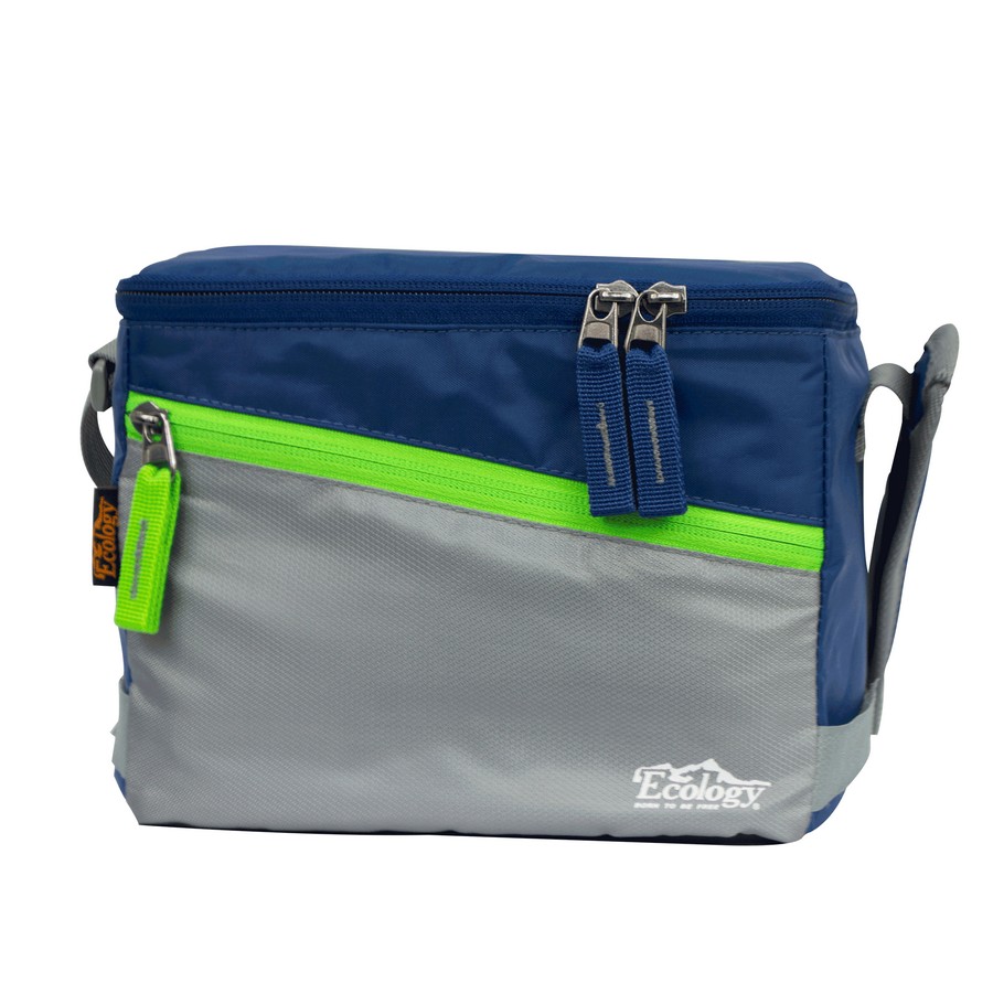 HIELERA SOFT COOLER ECOLOGY AZUL/VERDE/GRIS 4LTS 12035