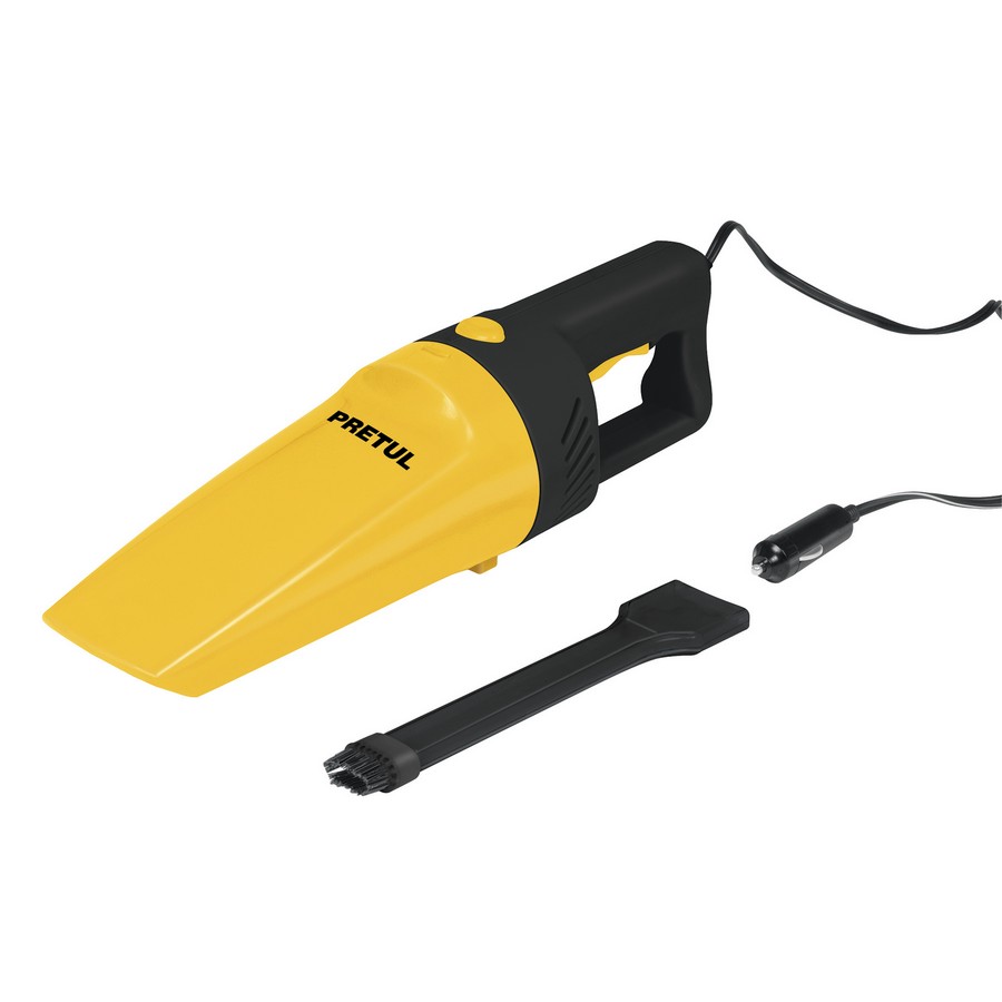 ASPIRADORA P/AUTO C/FILTRO 60WATTS-12V TRUPER/PRETUL 22090