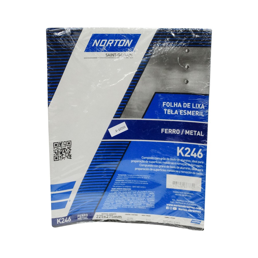 LIJA PARA HIERRO NORTON  K246  Nº 100