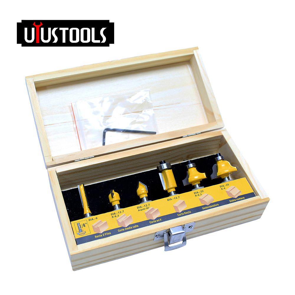 CUCHILLA ROUTER 1/4 PULG (KIT 6PCS) CQT006