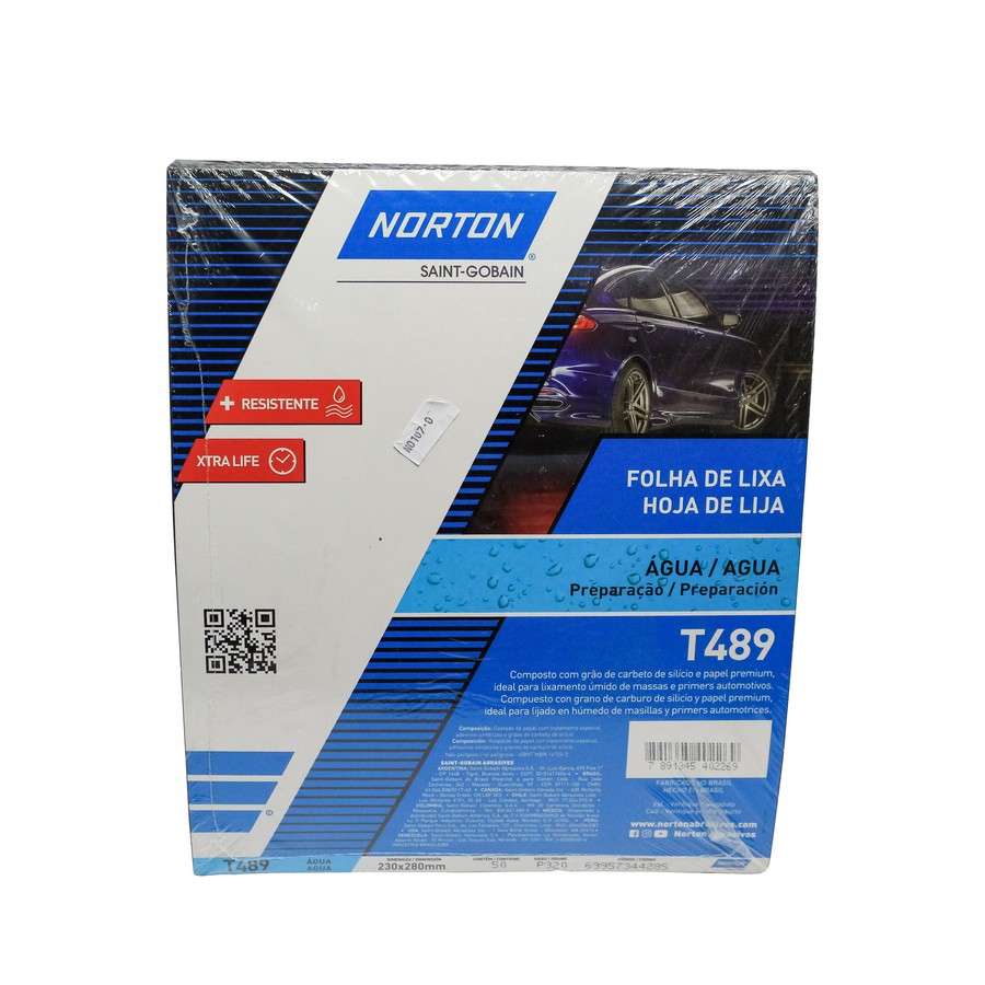 LIJA AGUA NORTON  T277 / T489 Nº 320