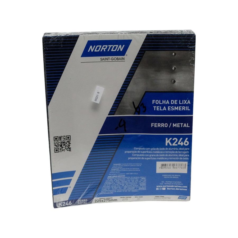 LIJA PARA HIERRO NORTON  K246  Nº 80