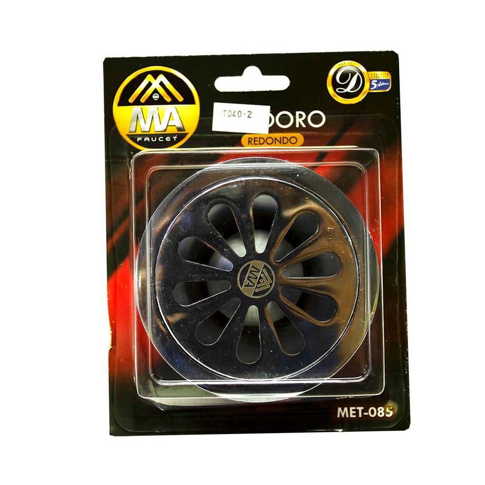 TAPON ACERO INOX. BAÑO REDONDO 4 PULG MET-085