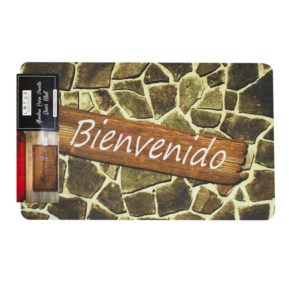 ALFOMBRA P/PUERTA BIENVENIDO 48X78CM LHC-9579