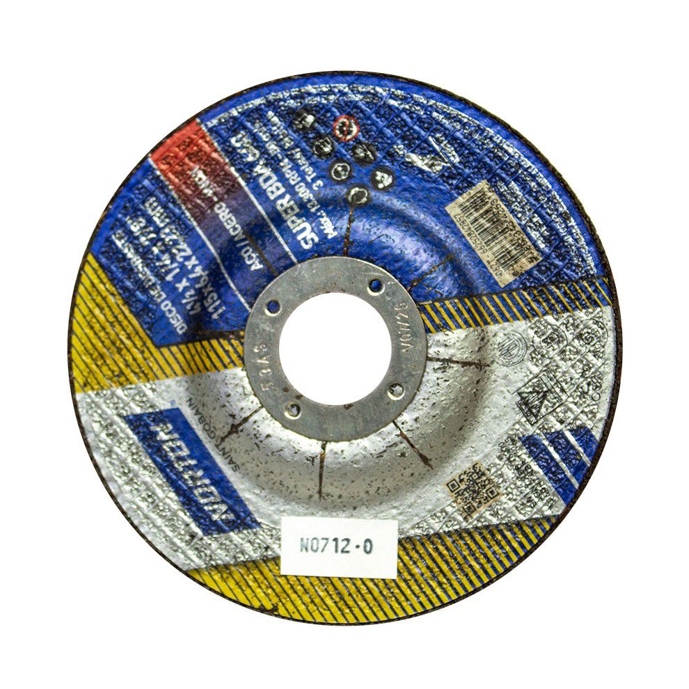 DISCO PARA METAL NORTON DESBASTE CONICO T27 6.4MM X 4 1/2 BDA640
