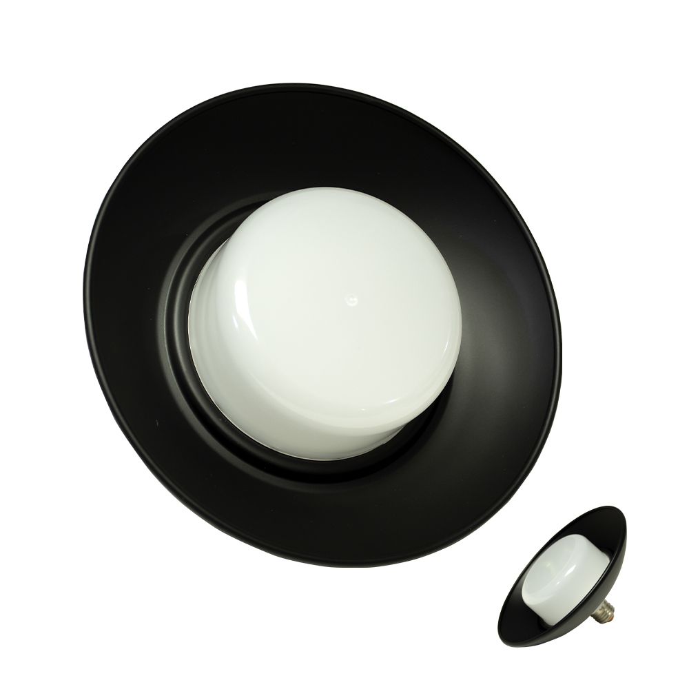 LAMPARA LED TECHO C/ROSCA NEGRO E27 40W AL-LPUF-40W-B