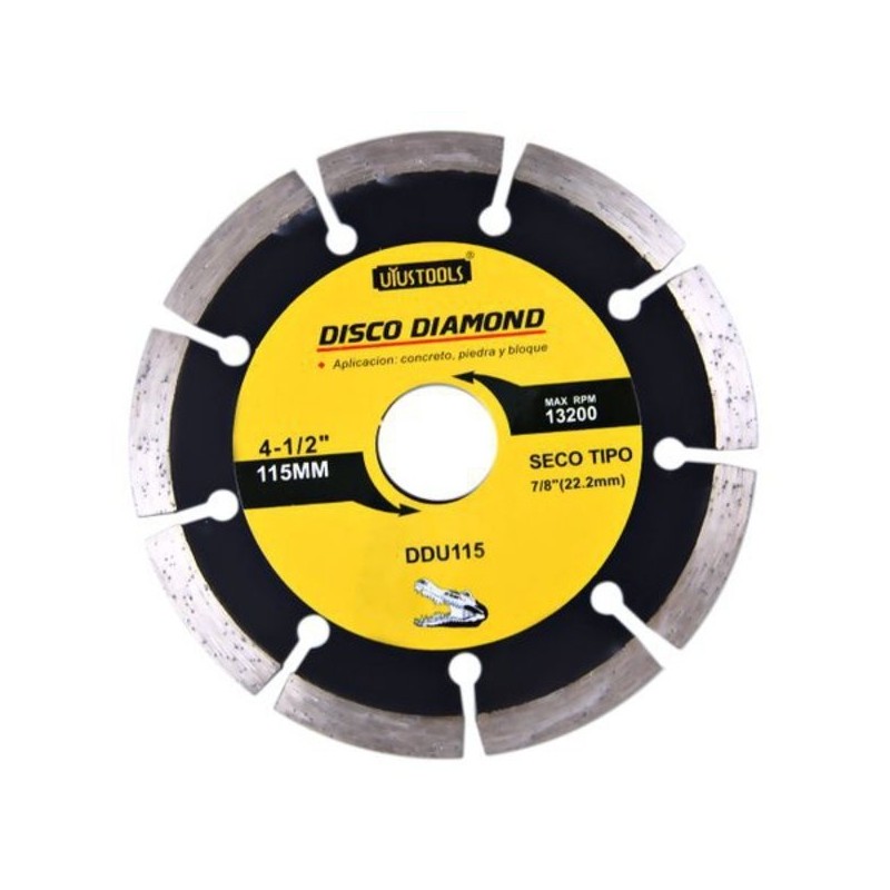 DISCO DIAMANTE 4 1/2 PULG SEGMENTADO (SECO) DDU115