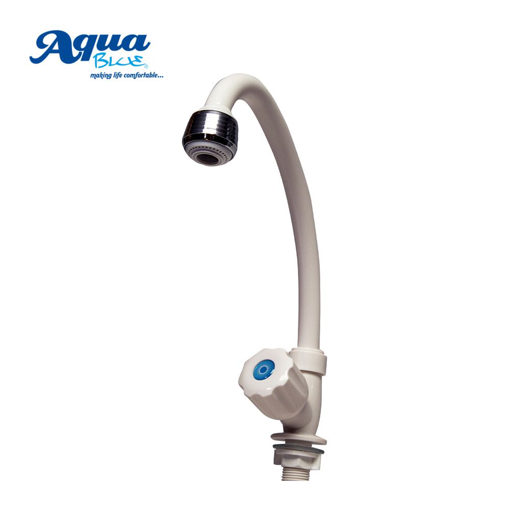 LLAVE FREGADERO ABS BLANCO CUELLO LARGO P-11582