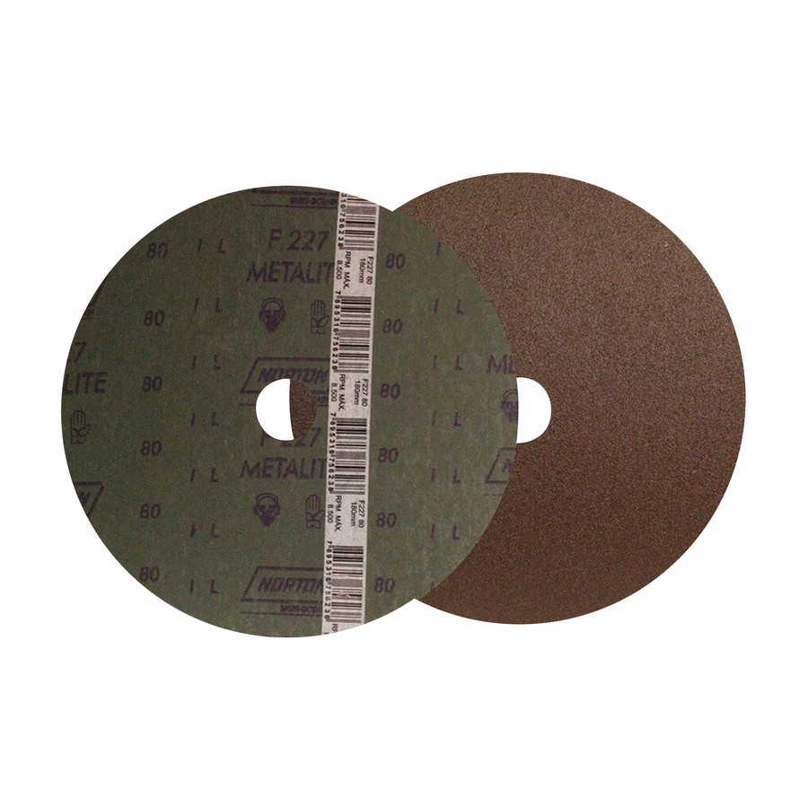 LIJA EN DISCO NORTON  F227  4½ PULG Nº 100