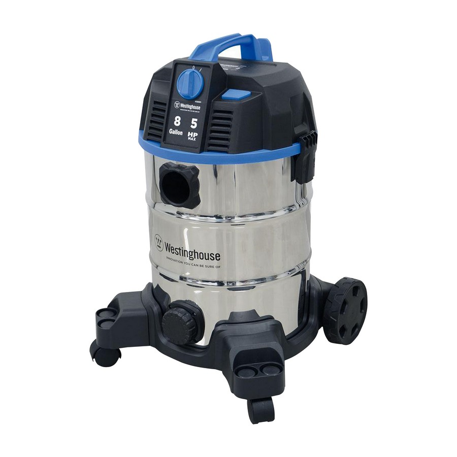 ASPIRADORA WH ACERO INOX. (SECO-HUMEDO) 8GAL-5HP 625VC8301