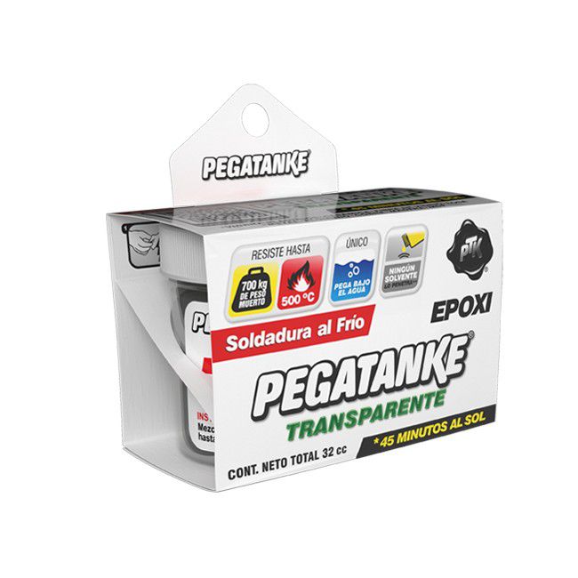 PEGAMENTO EPOXICO TRANSP. ALTA TEMP. 32CC PEGATANKE