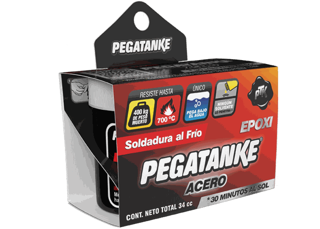 PEGAMENTO EPOXICO ACERO ALTA TEMP. 32CC PEGATANKE