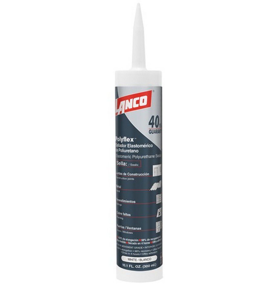 SELLADOR POLIURETANO POLYFLEX BLANCO 10 ONZ. LANCO