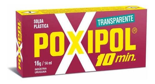 PEGAMENTO EPOXICO P/ SOLDADURA TRANSP. 14ML POXIPOL