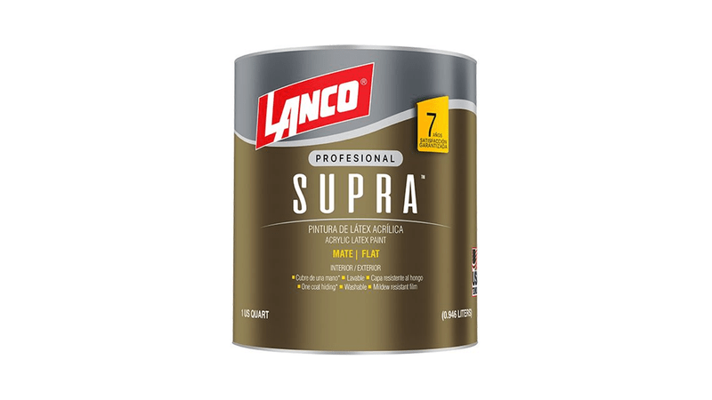 PINTURA SUPRA LATEX ACCENT 1/4 LANCO