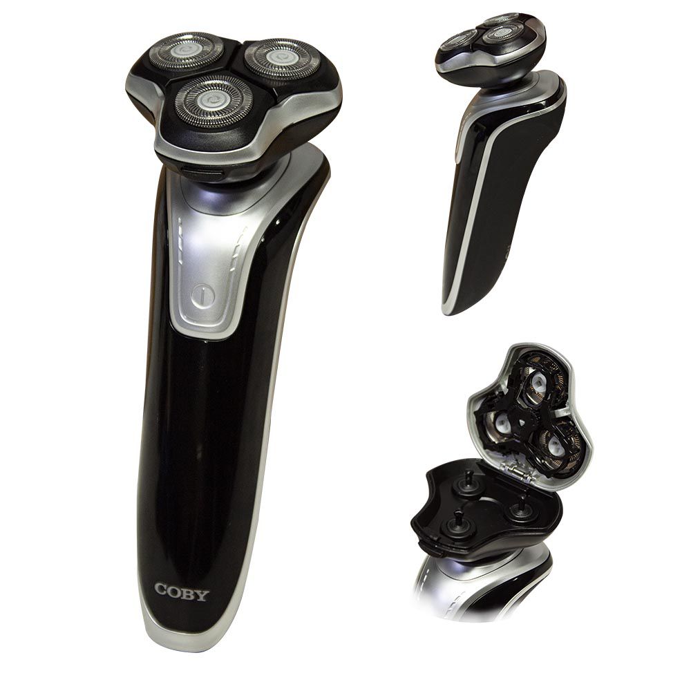 AFEITADORA GIRATORIA USO SECO/HUMEDO RECARGABLE COBY CY3370-7111